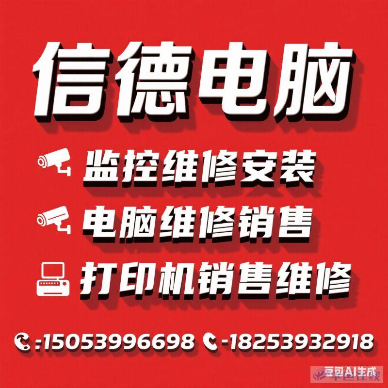 电脑监控打印机快速上门维修安装服务